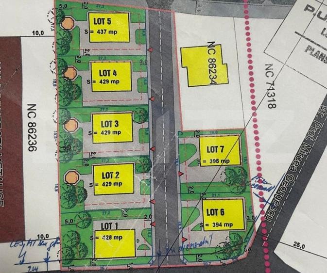 Teren Construcții intravilan de 439 mp, în Sud-Est