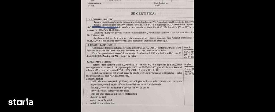 Teren de 1121 mp, în Glina