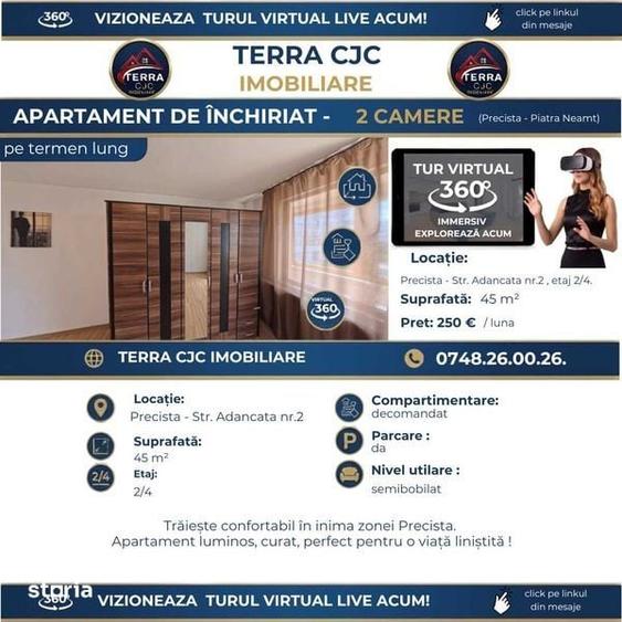 Inchiriez apartament 2 camere Precista et 2/4 - 1