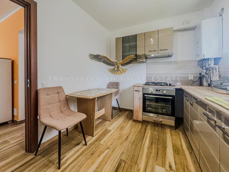 Apartament cu 2 camere semidecomandat, mobilat în Borhanci