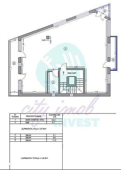 Spatiu de birouri- 108 mp utili Nerva Traian-Octavian Goga- - 3