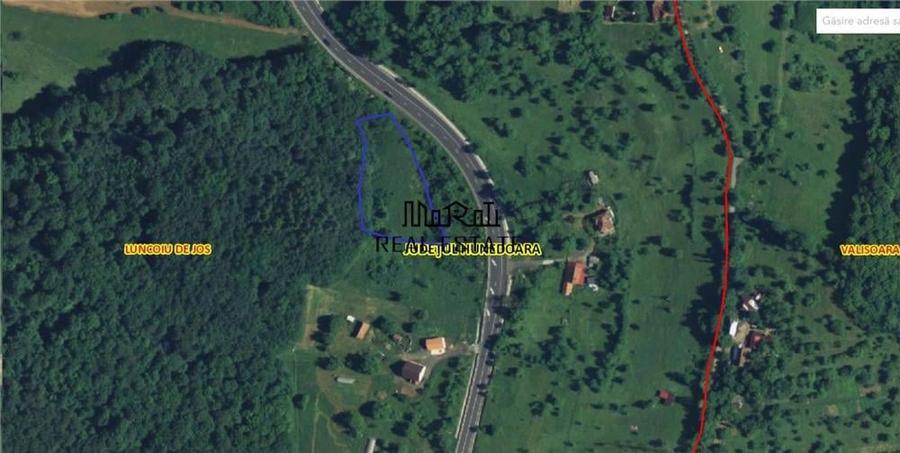 Teren de 3415 mp, în Luncoiu de Sus