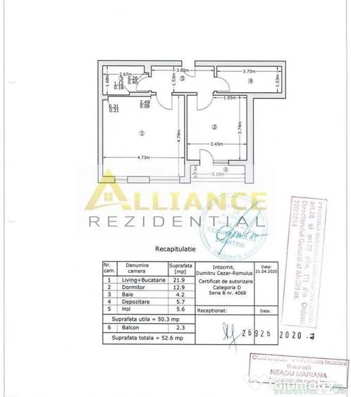 Apartament cu 2 camere decomandat în Apărătorii Patriei