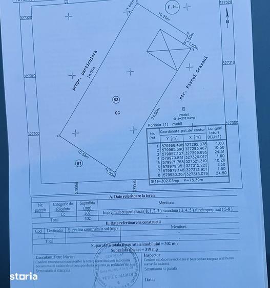 Teren de 302 mp, în Militari