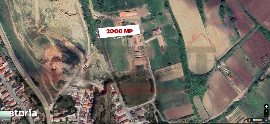 Teren de 2000 mp, deschidere la 2 strazi, Sura Mare |SkyVideo - 1