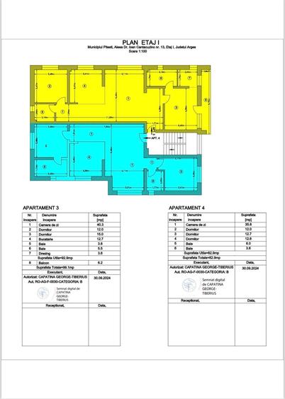 Apartament cu 3 camere decomandat în Negru Vodă