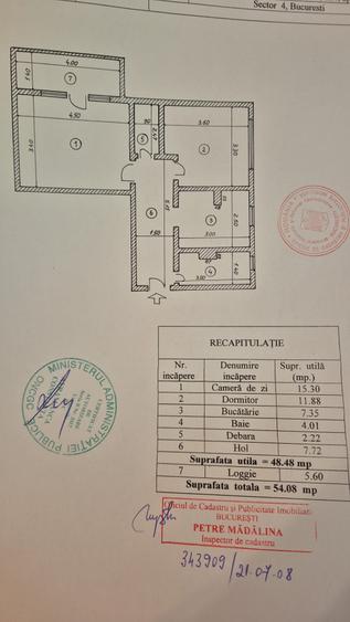 Apartament cu 2 camere decomandat în Tineretului