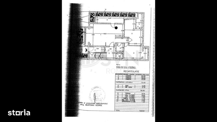 Apartament cu 3 camere semidecomandat în Aviatorilor