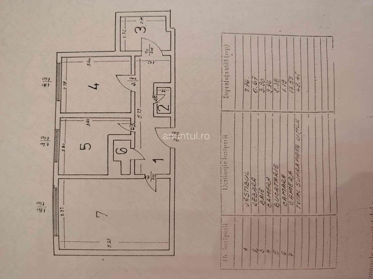 Apartament cu 2 camere decomandat în Moșilor