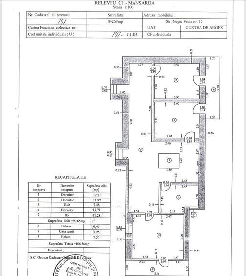Apartament cu 4 camere în Ultracentral