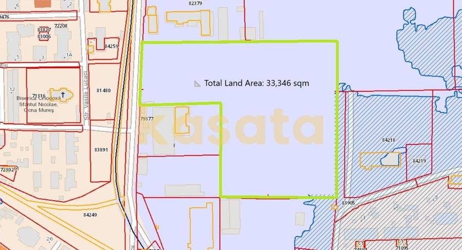 Teren Construcții intravilan de 33346 mp, în Nord