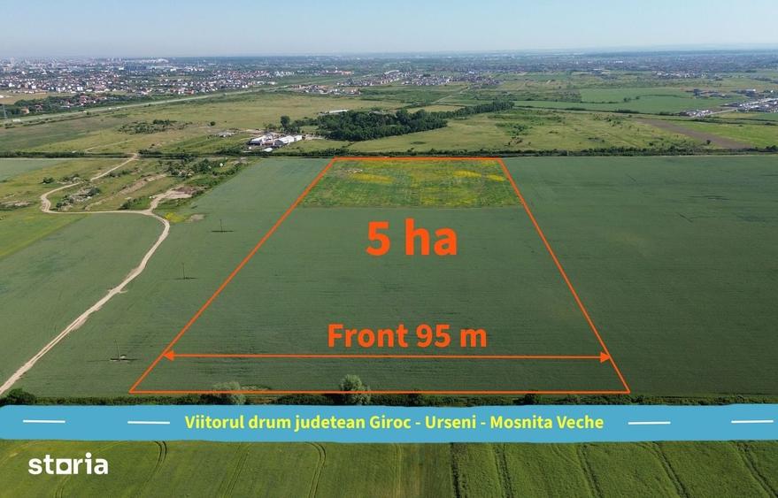 5 hectare de teren compact in Urseni, la viitorul DJ GirocUrseni - 1