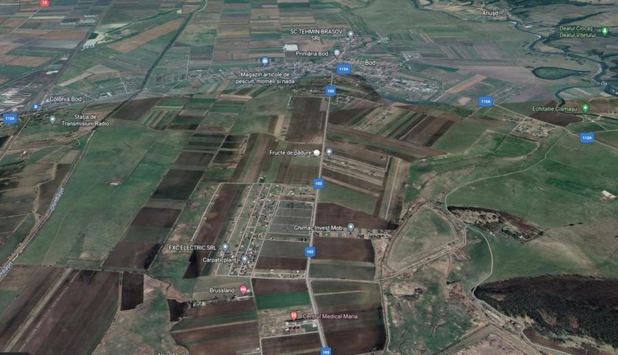 Teren agricol extravilan de 93800 mp, în Bod
