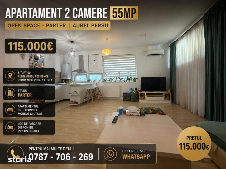 APARTAMENT 2 CAMERE 55MP - PARTER | AUREL PERSU - 115.000 - 1