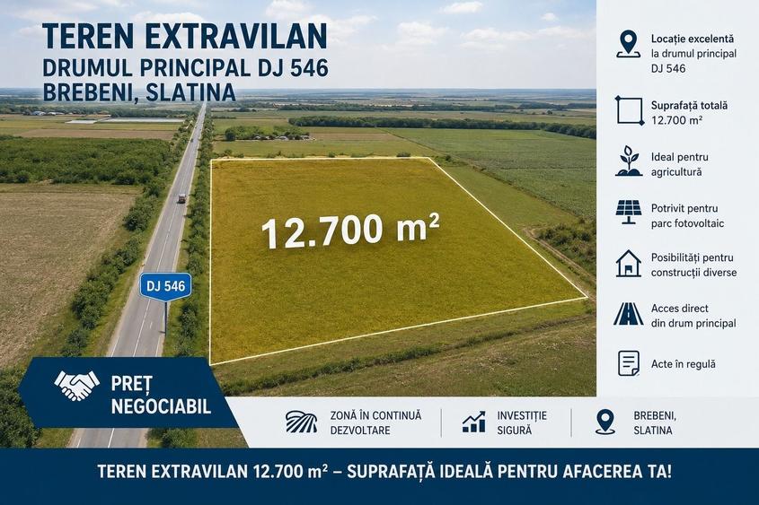 Spațiu comercial, în Brebeni