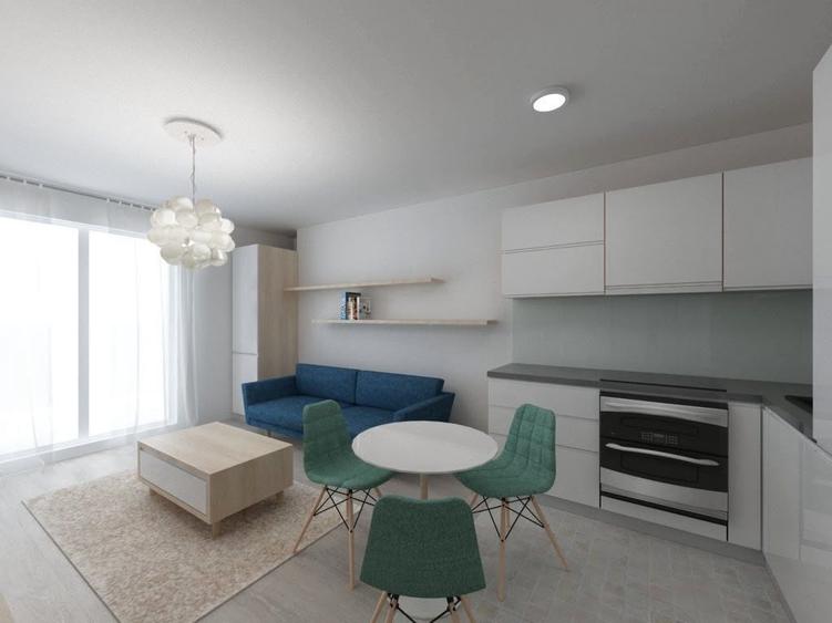 Apartament cu 2 camere, mobilat în Banu Manta