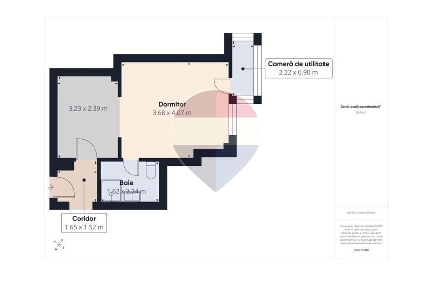 Apartament cu 2 camere în Victoriei