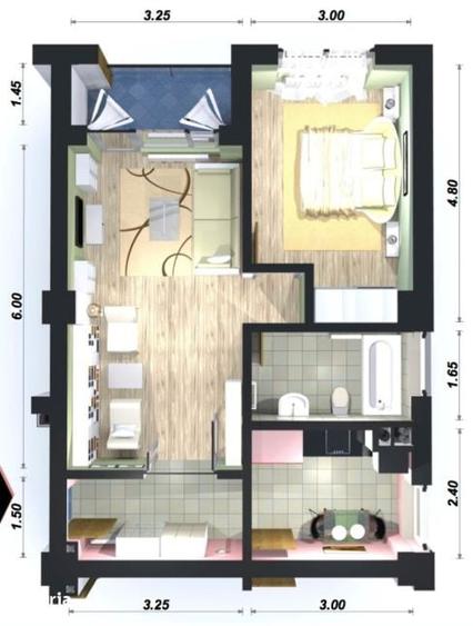Apartament cu 2 camere în Giulești