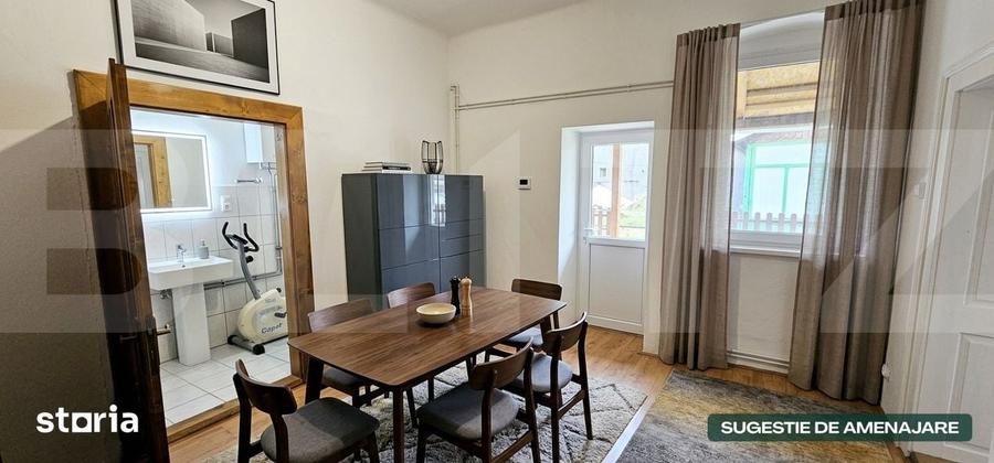 Casă cu 2 camere cu Teren 720 Mp în Central