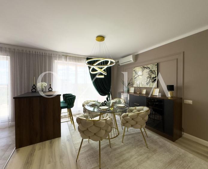Apartament cu 2 camere semidecomandat, mobilat în Lipovei