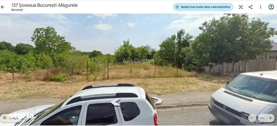 Teren intravilan 5550 mp La Sos Bucuresti Magurele Deschidere 25 mp