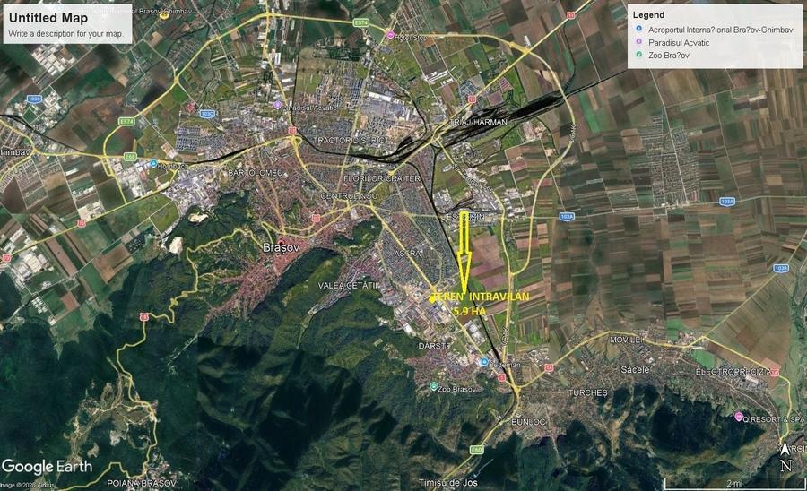 Teren Construcții intravilan de 59000 mp, în Calea București