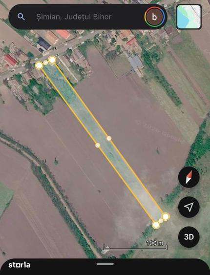 Teren de 6100 mp, în Șimian