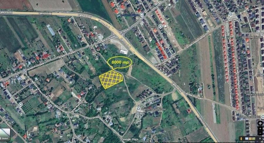 Teren intravilan cu acces dublu 462 mp Ciurbesti - 4