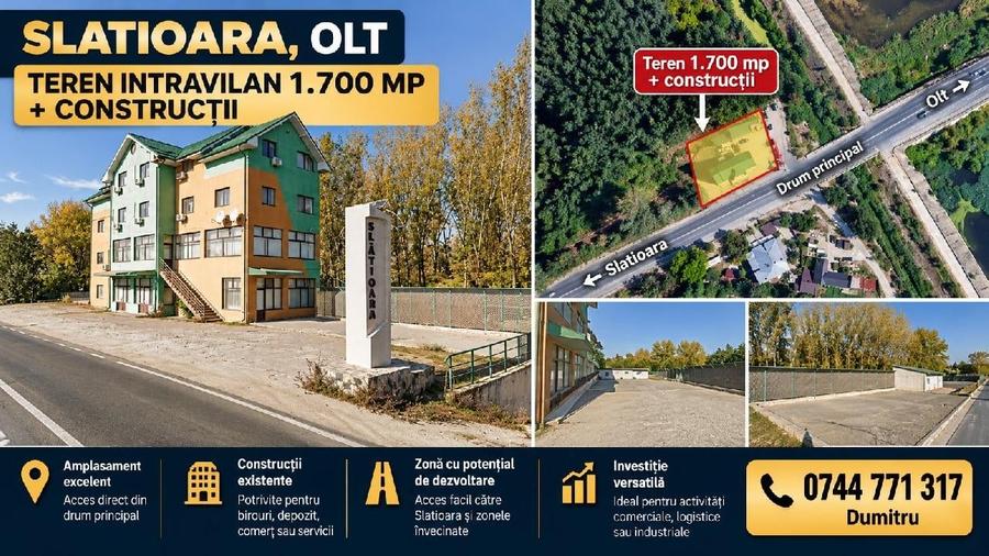 Spațiu industrial, de 200 mp, în Slătioara