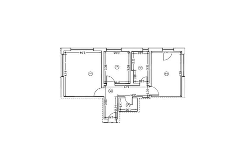 Apartament cu 2 camere decomandat în Griviței