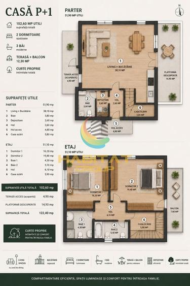 Duplex cu 3 camere cu Canalizare în Central