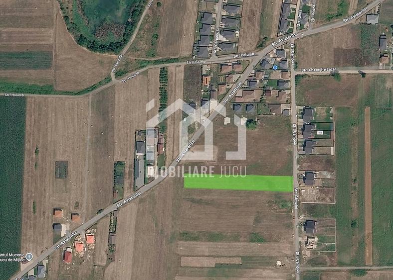 Teren de 3800 mp, în Jucu