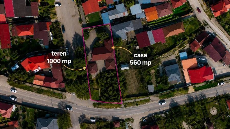 Casă individuală cu 6 camere cu Teren 1000 Mp în Brănești