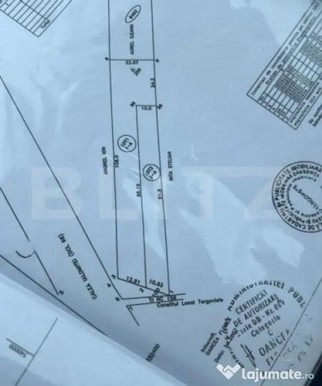 Teren de 1578 mp, în Micro 11