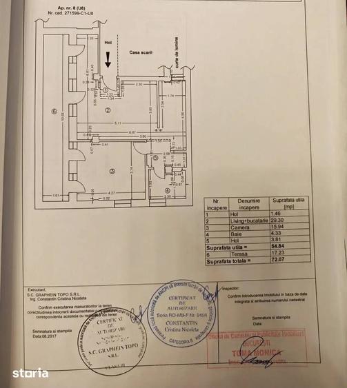 Apartament cu 2 camere în Străulești