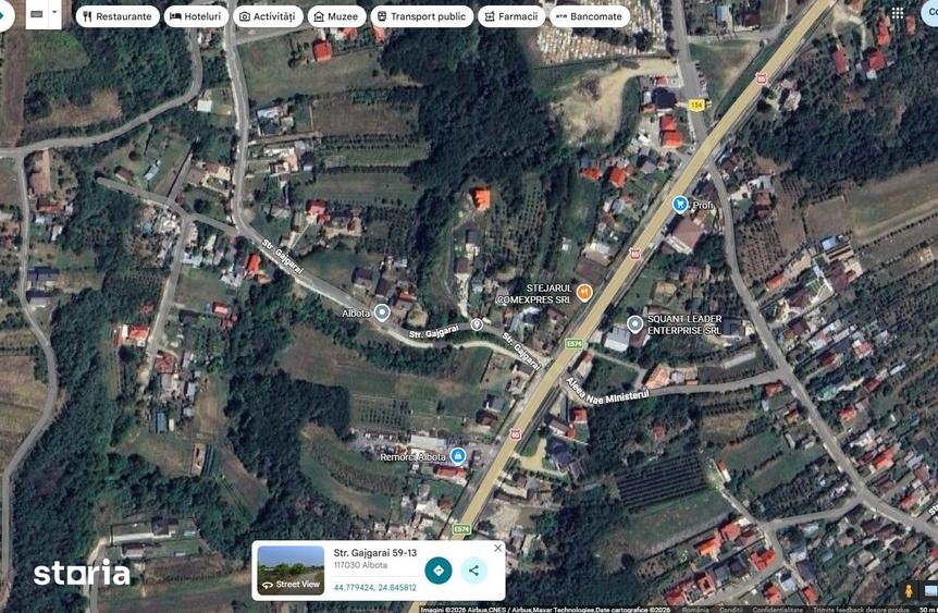 Casă cu 2 camere cu Teren 529 Mp în Albota