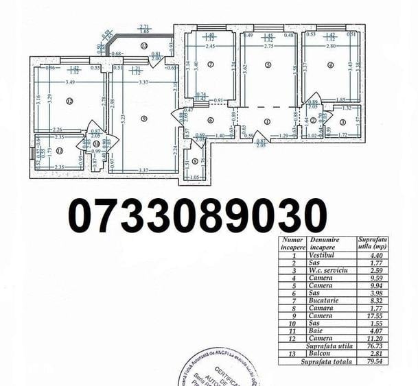 Apartament cu 4 camere semidecomandat în Drumul Taberei