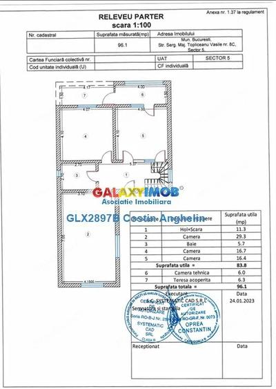 Casă cu 6 camere cu Teren 100 Mp în 13 Septembrie