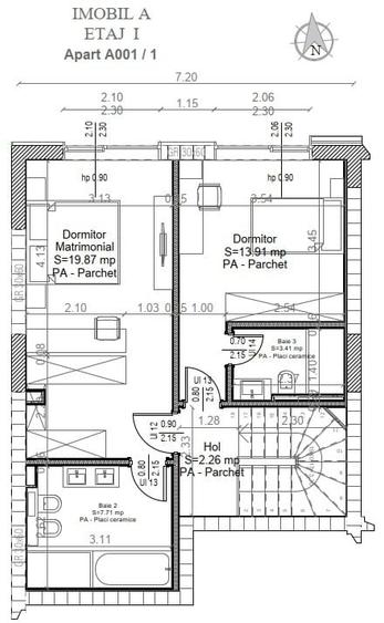 Apartament cu 3 camere decomandat în Voluntari