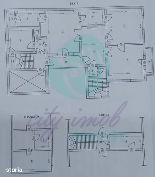 Casă cu 10 camere cu Teren 250 Mp în Timpuri Noi