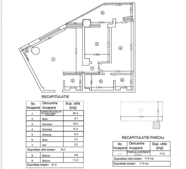 Apartament cu 3 camere decomandat, mobilat în Tătărași