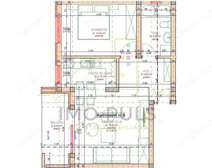 Apartament cu 2 camere decomandat în Braytim