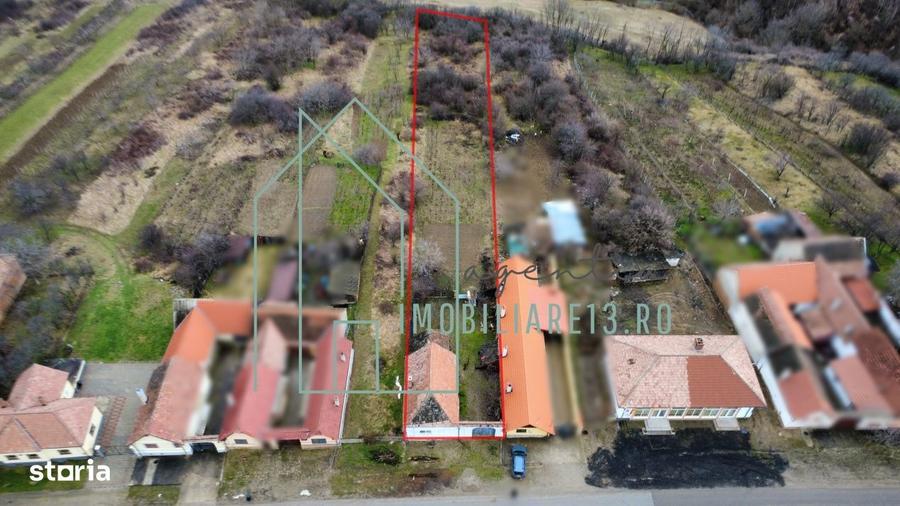 Casă cu 2 camere cu Teren 1789 Mp în Central