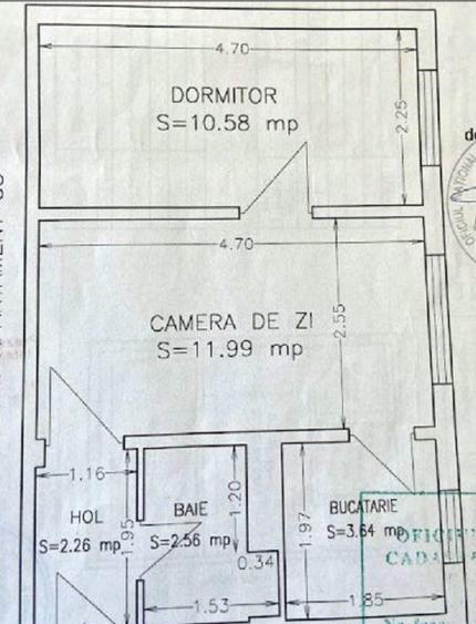 Apartament cu 2 camere semidecomandat în Tomis Nord