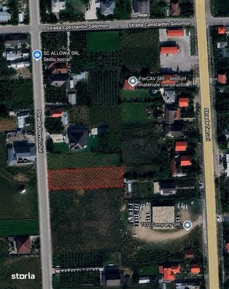 Teren de 1000 mp, în Central