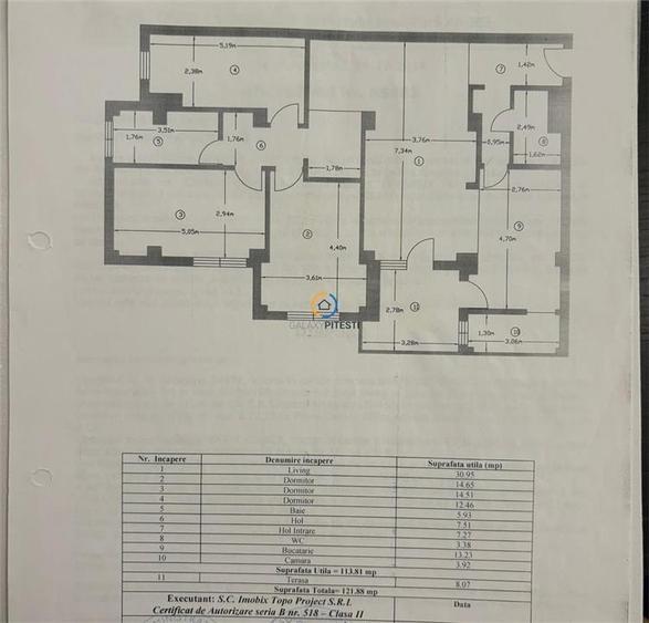 Apartament cu 4 camere decomandat, mobilat în Nord