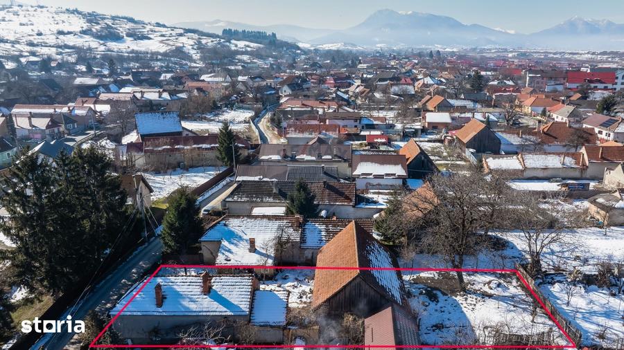 Casă cu 2 camere cu Teren 778 Mp în Tărlungeni