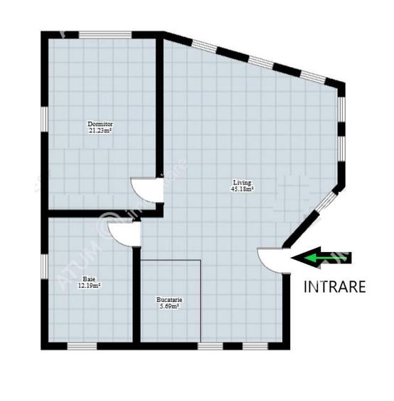 Apartament cu 2 camere, mobilat în Terezian