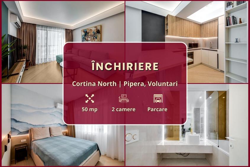 Apartament cu 2 camere semidecomandat, mobilat în Pipera