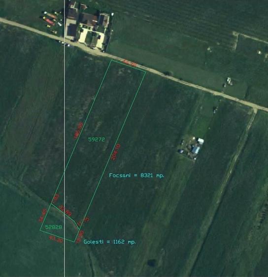 Teren de 9500 mp, în Exterior Vest